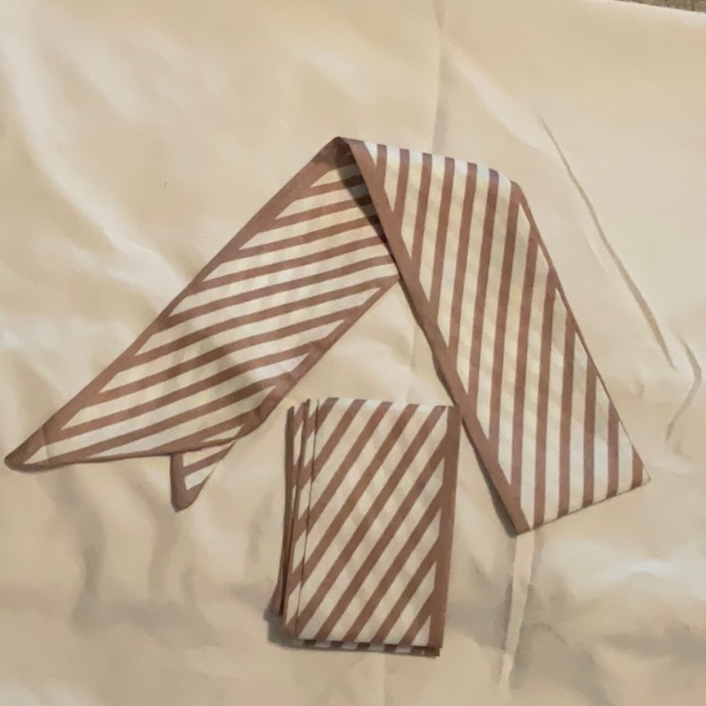Brand new matching set of striped twillys